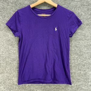 Ralph Lauren T-Shirt Women S Small Blue Crew Neck Short Sleeve Cotton Casual